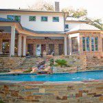 Forest Hills New Custom Home Pool and Landscaping