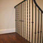 Lower Greenville Traditional Home Remodel Iron Stair Railing